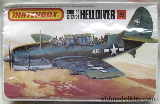 Matchbox 1/72 Curtiss SB2C-1 Helldiver - VB-4 (Hornet) or VB-17 (Bunker Hill) - (SB2C1), PK104 plastic model kit
